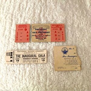 JFK inauguration ephemera